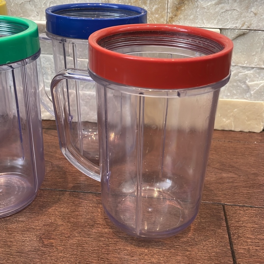 Colorful Magic Bullet Plastic Mugs Set - Picture 3 of 4